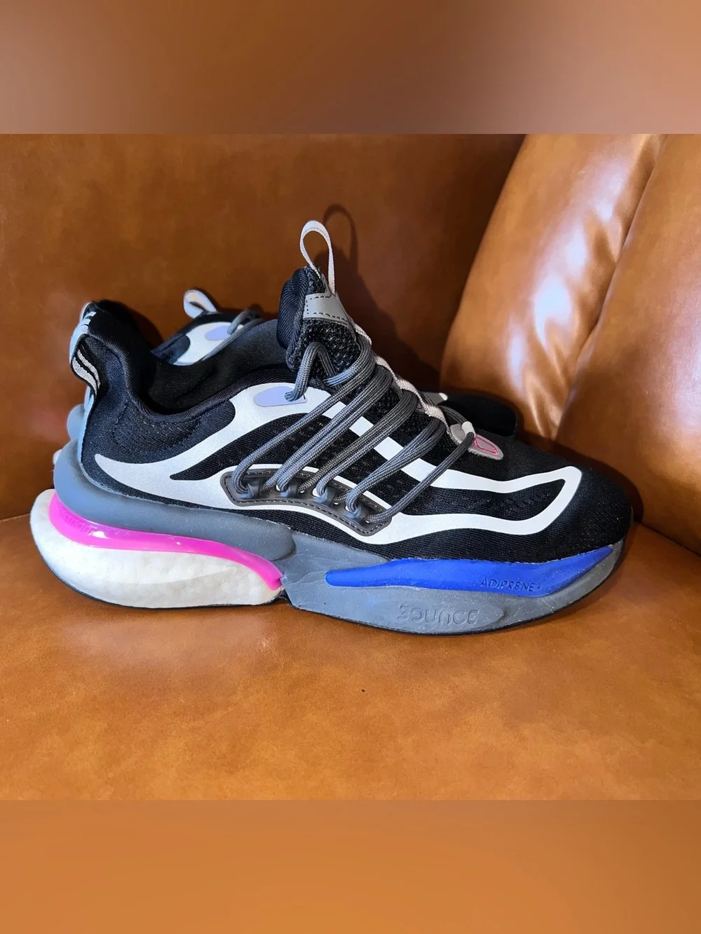 adidas AlphaBoost V1 'Black Blue Fuchsia' men’s size 8